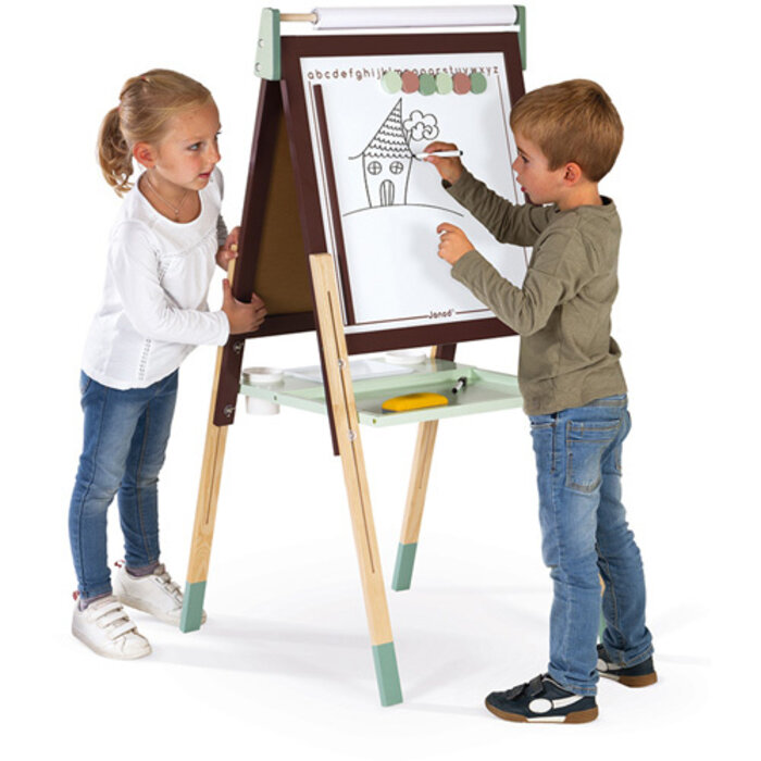 Janod Schoolbord - verstelbaar Blauw/Groen