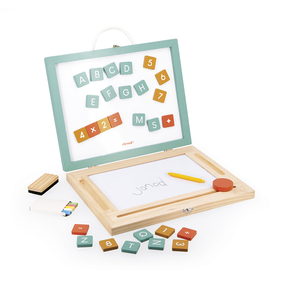 Janod Houten speelgoed - Schoolbord 4 in 1