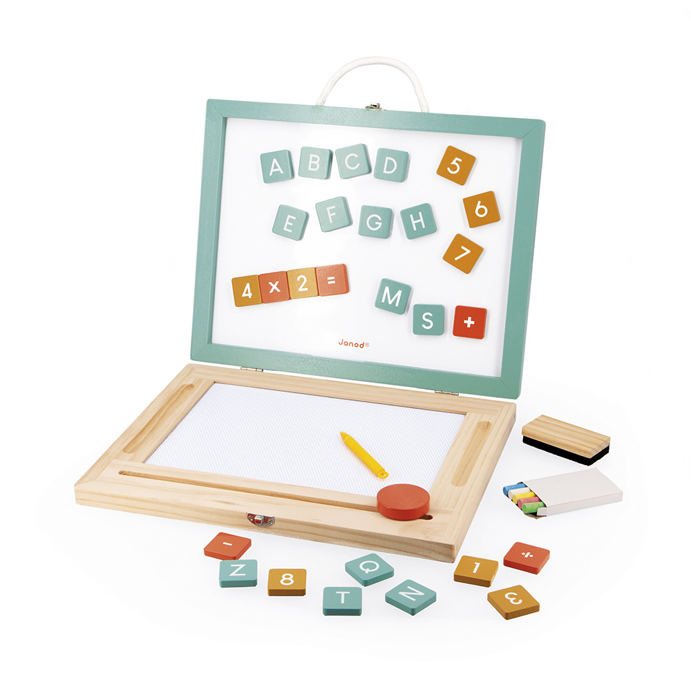 Janod Houten speelgoed - Schoolbord 4 in 1