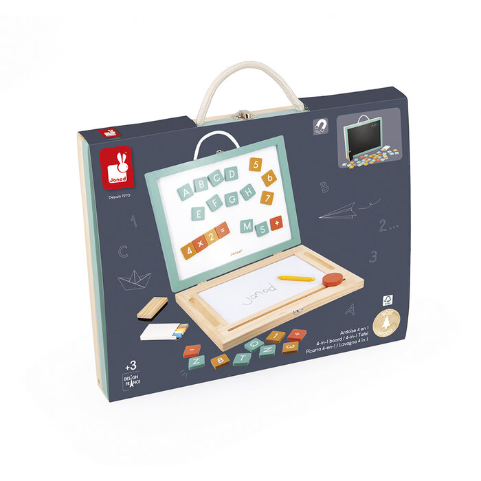 Janod Houten speelgoed - Schoolbord 4 in 1