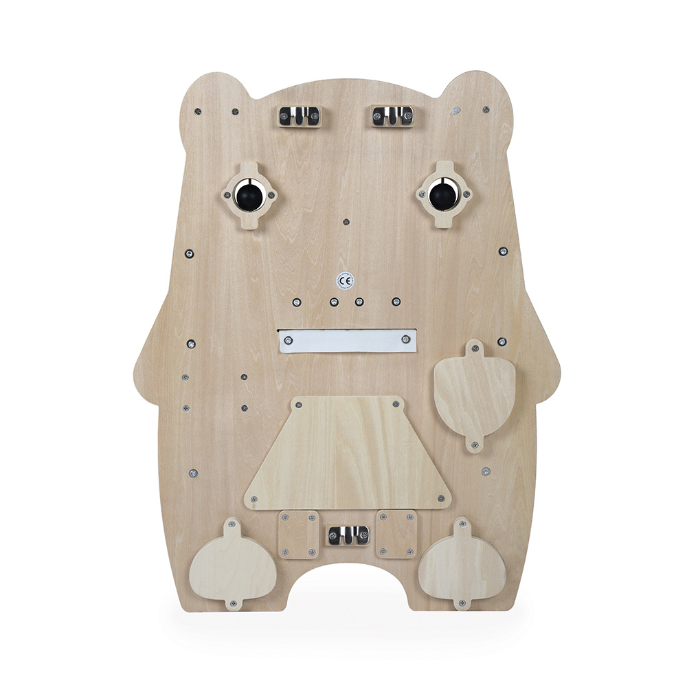 Janod Houten speelgoed - Pure - activiteitenpaneel ijsbeer