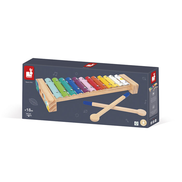 Janod Houten en metalen xylofoon