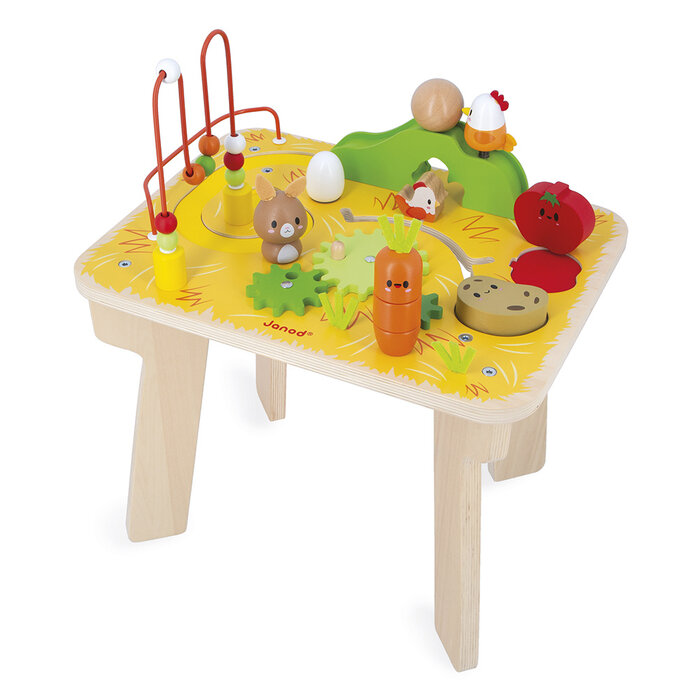 Janod Houten speelgoed - activiteitentafel/speeltafel - boerderij