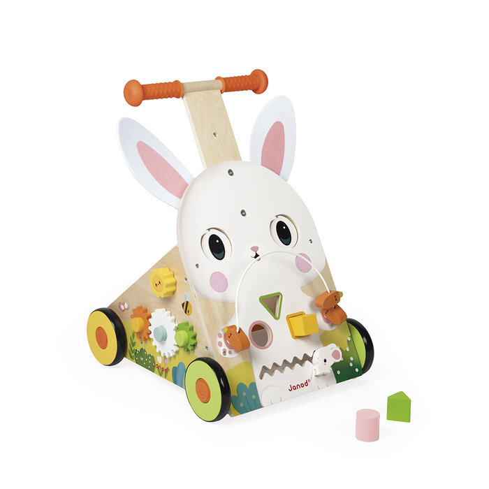 Janod Houten loopwagen - Konijn