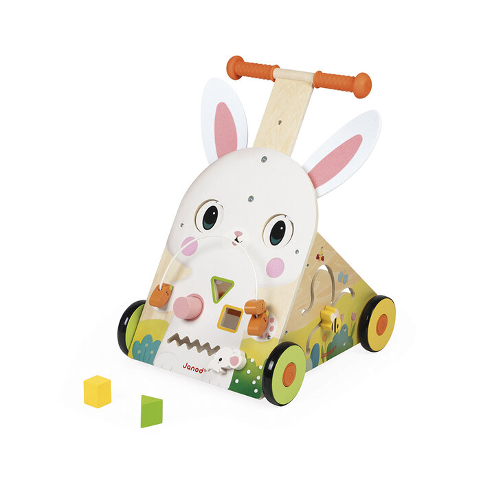 Janod Houten loopwagen - Konijn