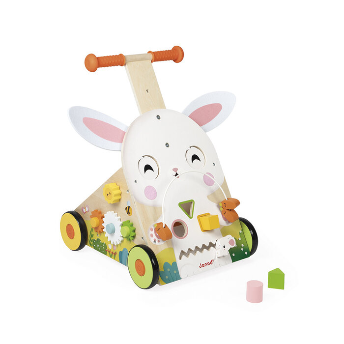 Janod Houten loopwagen - Konijn