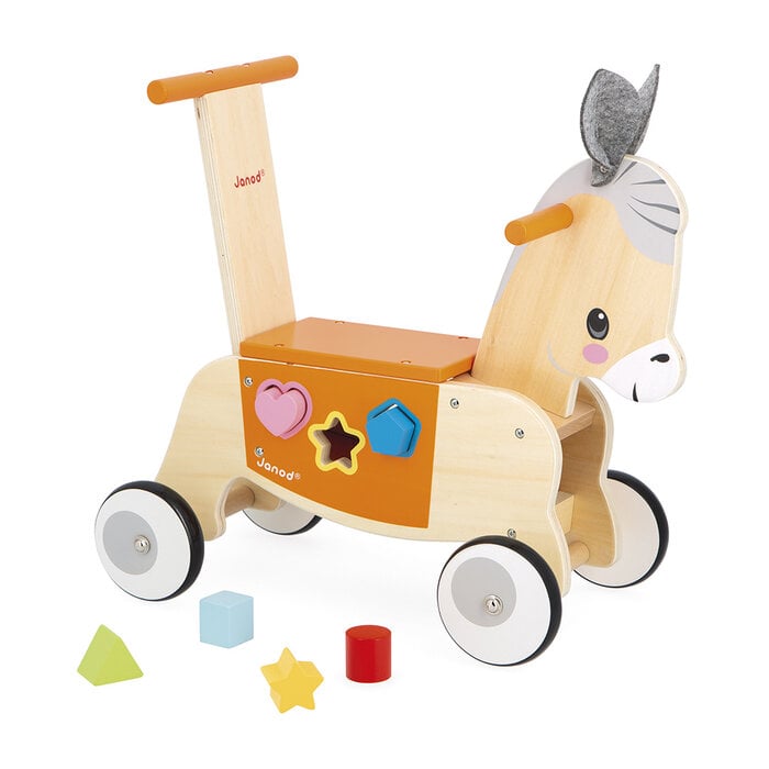 Janod Houten loopwagen - Ezel