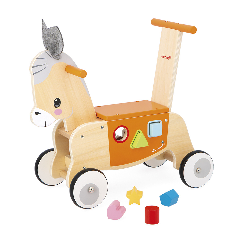 Janod Houten loopwagen - Ezel