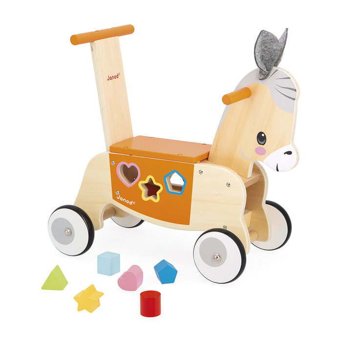 Janod Houten loopwagen - Ezel