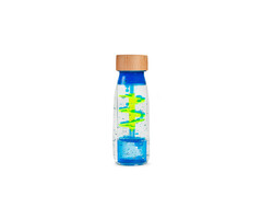 Petit Boum Sensorische fles - spiraal blauw