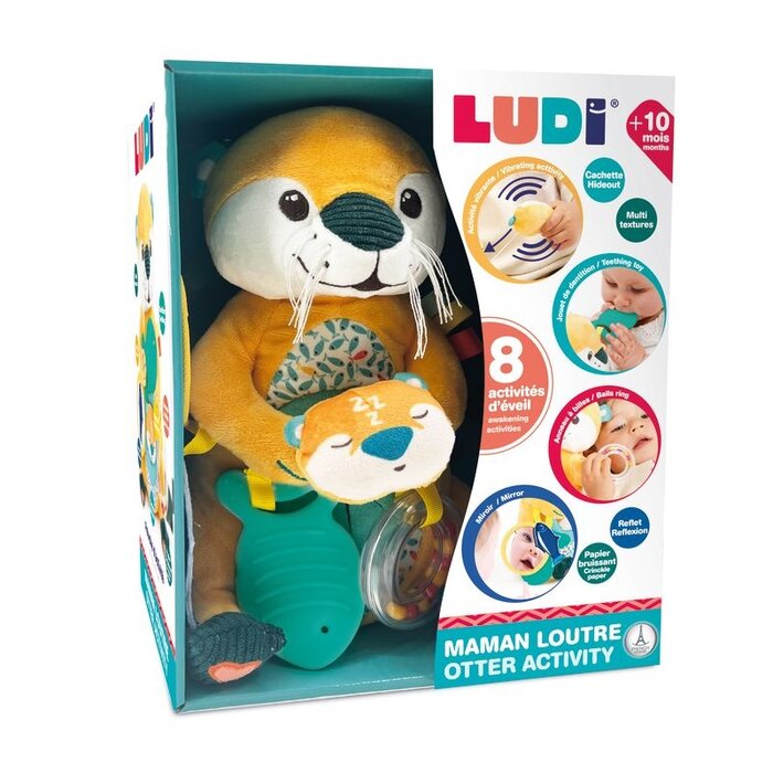 Ludi Activiteiten knuffel - mama otter