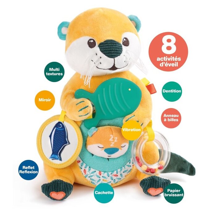 Ludi Activiteiten knuffel - mama otter