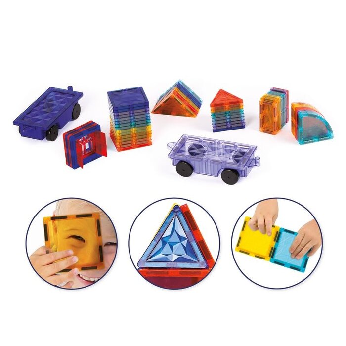 Ludi Magnetische tegels - voertuigen 61-delig