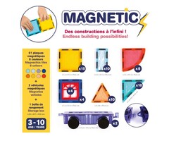 COOLJOY Magnetische houten puzzels puzzelspellen, dubbelzijdige puzzel- en tekenezel, schoolbord, educatief speelgoed voor kinderen
