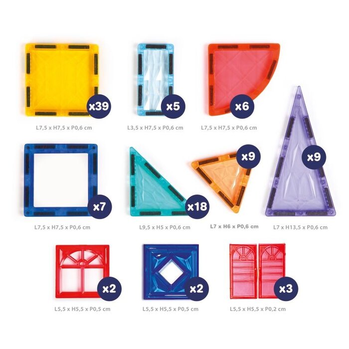 Ludi Magnetische tegels - 100-delig