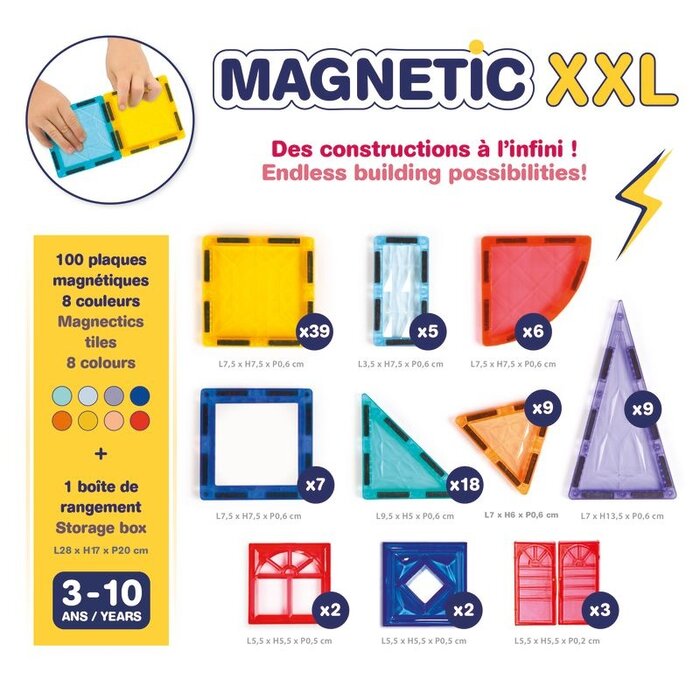 Ludi Magnetische tegelset - 100-delig