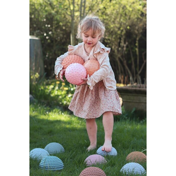 Find that hippo Sensorische ballen - rozebruin en roodbruin 15 cm.