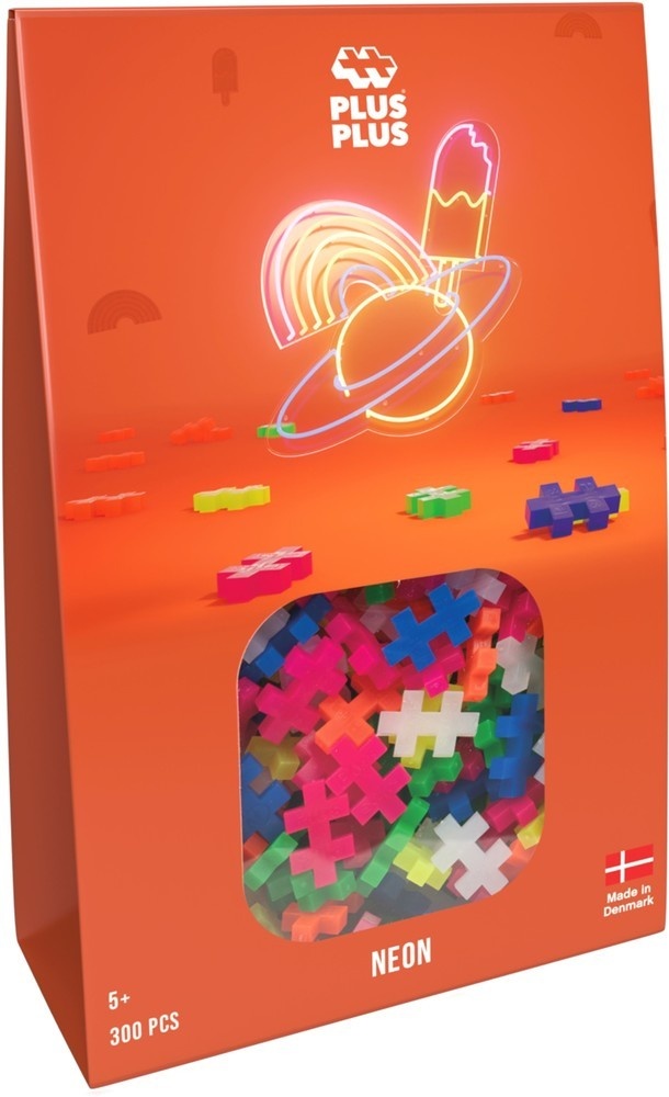 Plus-Plus Mini neon - 300 stuks