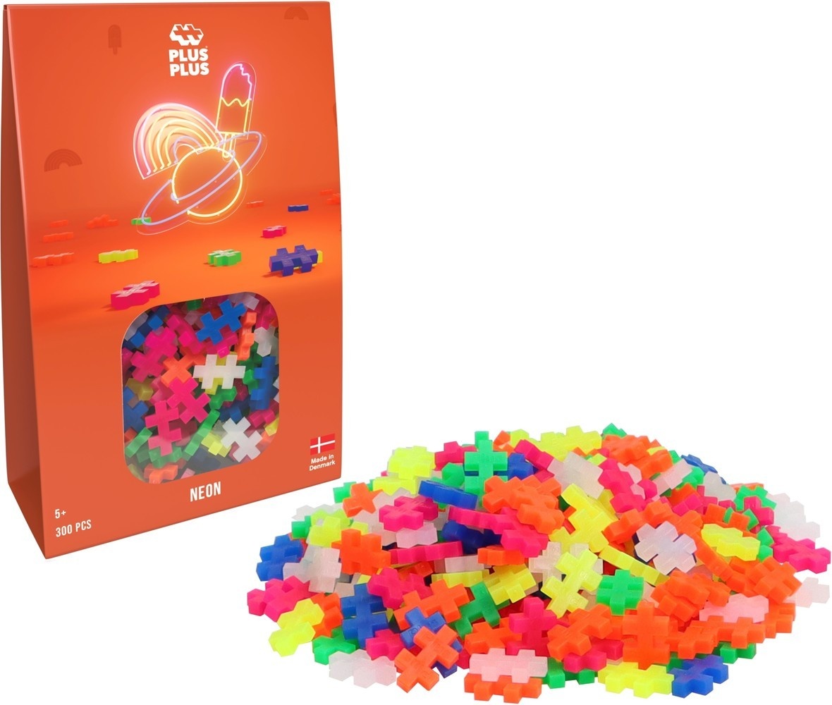 Plus-Plus Mini neon - 300 stuks