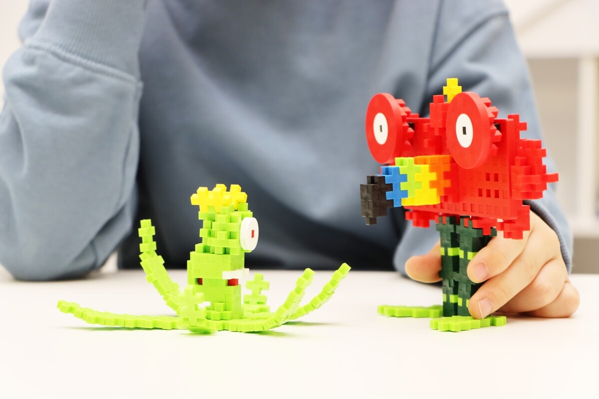 Plus-Plus Mini Basic - learn to build - monsters 240 stuks