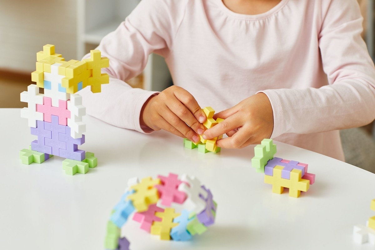 Plus-Plus Big pastel - opbergbox 70 stuks