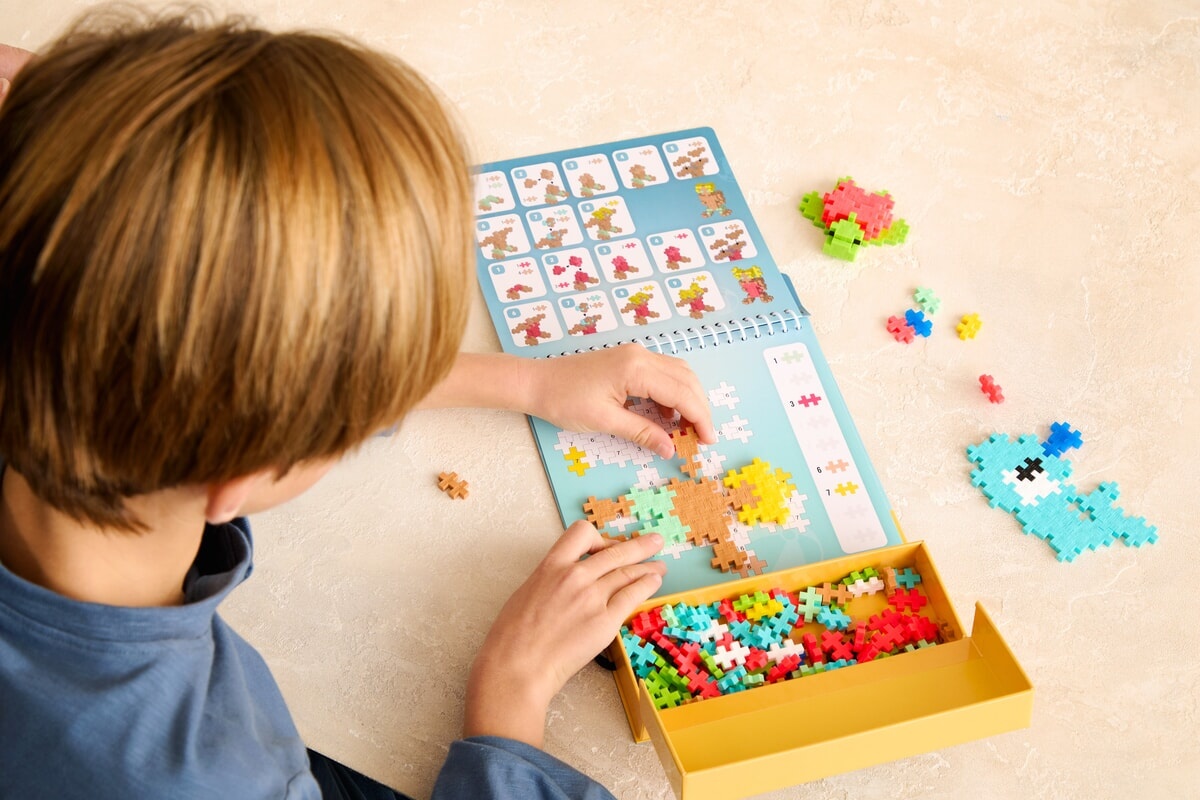 Plus-Plus puzzelen op nummer - oceaan 125 stuks