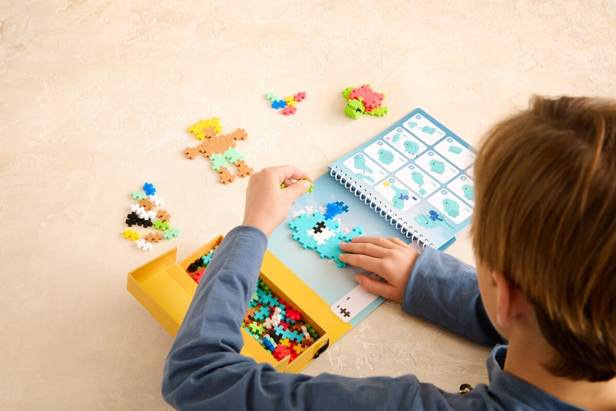 Plus-Plus puzzelen op nummer - oceaan 125 stuks