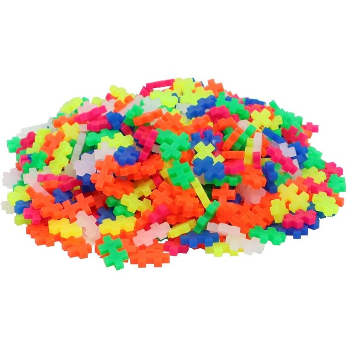 Plus-Plus Mini basic - Neon - 600 stuks
