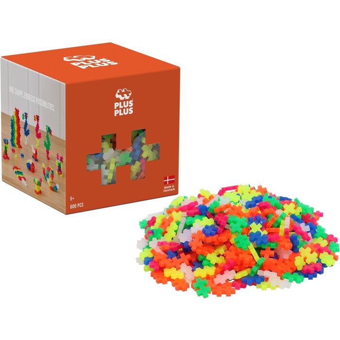 Plus-Plus Mini basic - Neon - 600 stuks