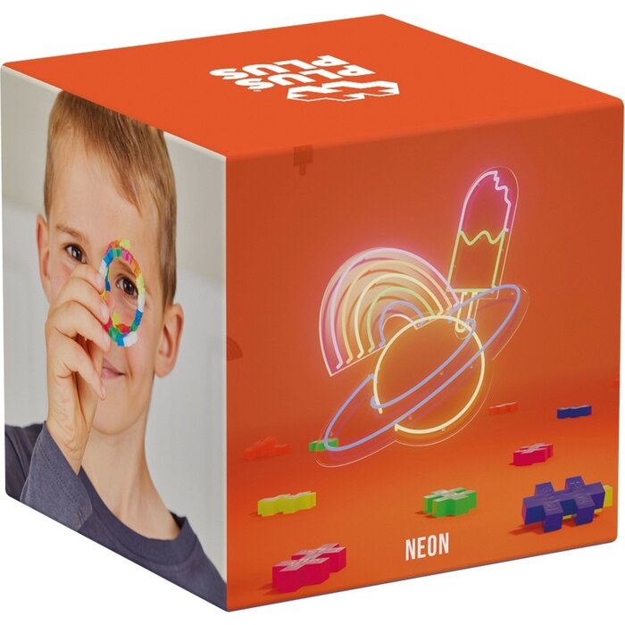 Plus-Plus Mini basic - Neon - 600 stuks