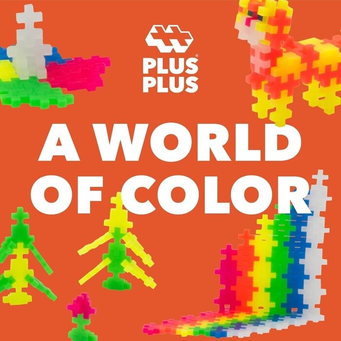 Plus-Plus Mini basic - Neon - 600 stuks