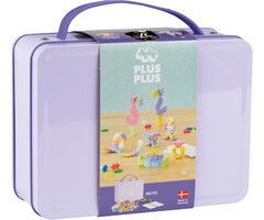 Plus-Plus Reiskoffer, pastel, 600 stuks + 2 grondplaten