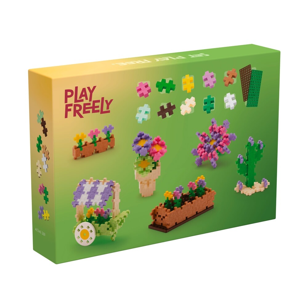 Plus-Plus Mini - learn to build, flower shop - 600 stukjes + 2 bouwplaten
