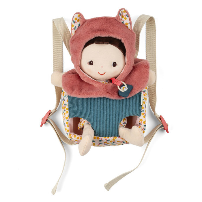 Lilliputiens Babypop en draagzak - Jeanne de kat