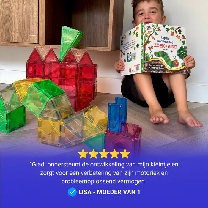 Gladi Magnetische tegels - 60 delig