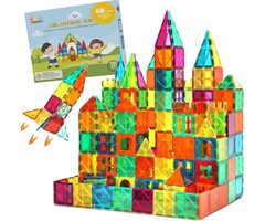 Gladi Magnetische tegels - 60 delig