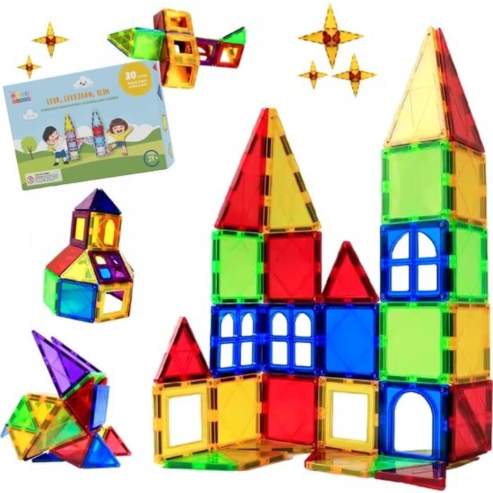 Gladi Magnetische tegels - 30 delig