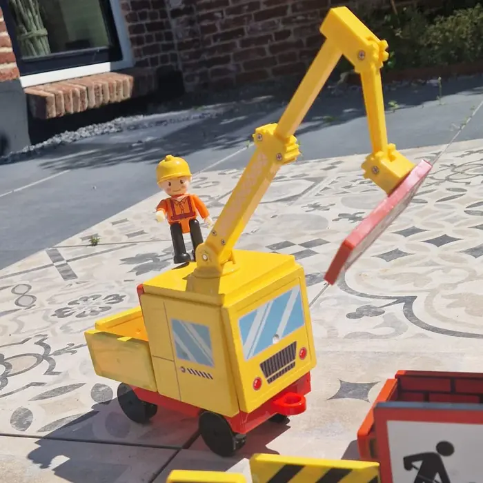Gladi Magnetische tegels - bouwplaats 53 delig