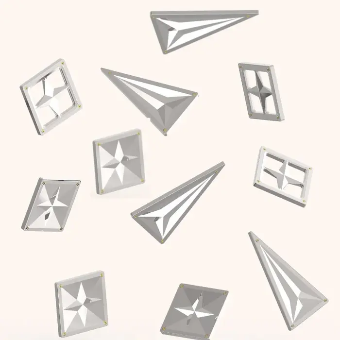 Coblo Magnetische tegels - classic PROMO DEAL - 100 stuks met gratis 10 zilveren tegels