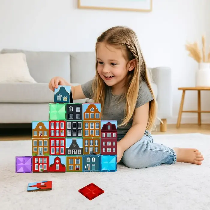 Coblo Magnetische tegels - Toppers little Amsterdam - 60 stuks