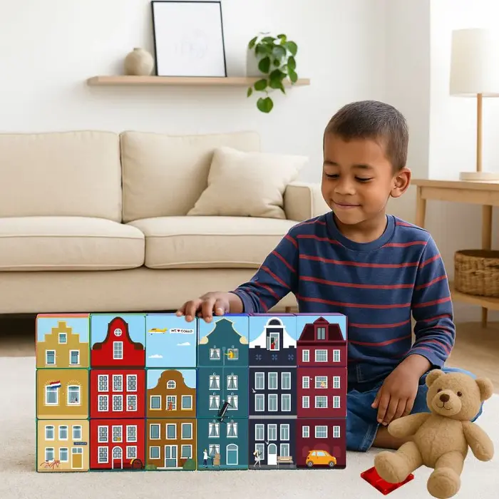 Coblo Magnetische tegels - Toppers little Amsterdam - 60 stuks