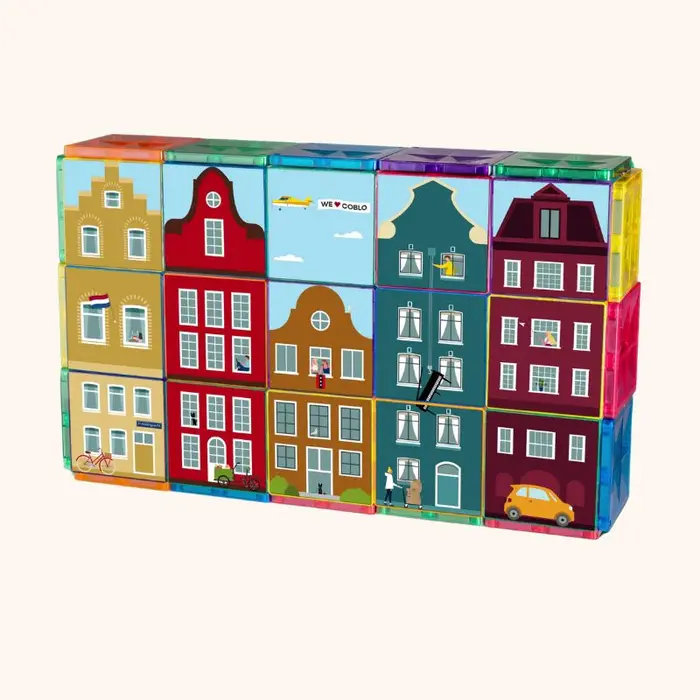 Coblo Magnetische tegels - Toppers little Amsterdam - 60 stuks
