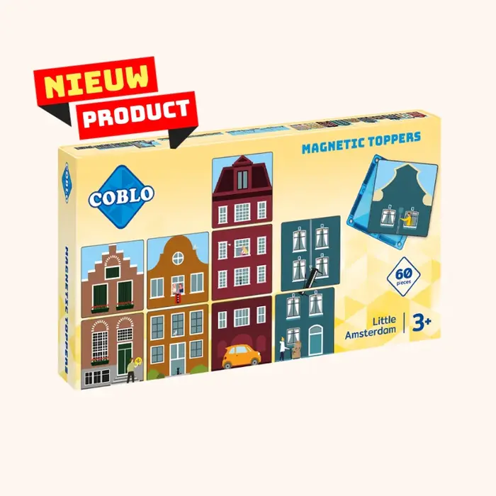 Coblo Magnetische tegels - Toppers little Amsterdam - 60 stuks