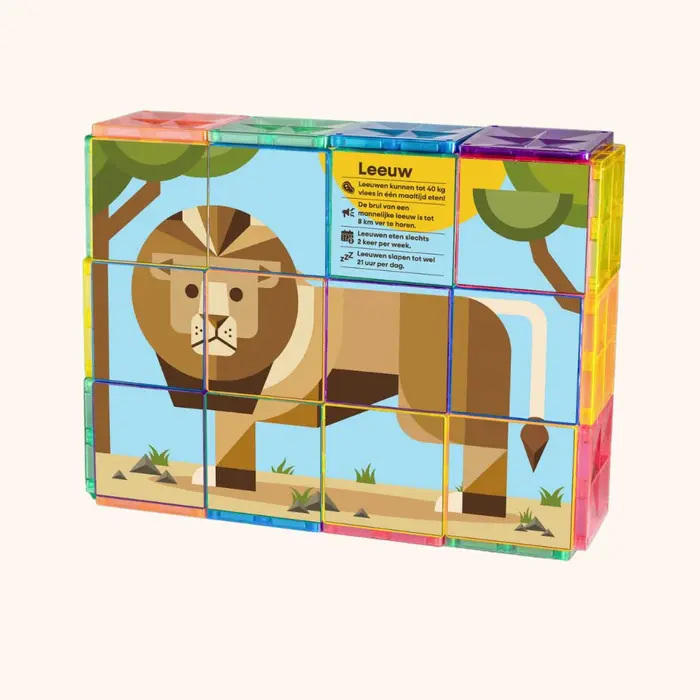 Coblo Magnetische tegels - Toppers Dieren - 60 stuks
