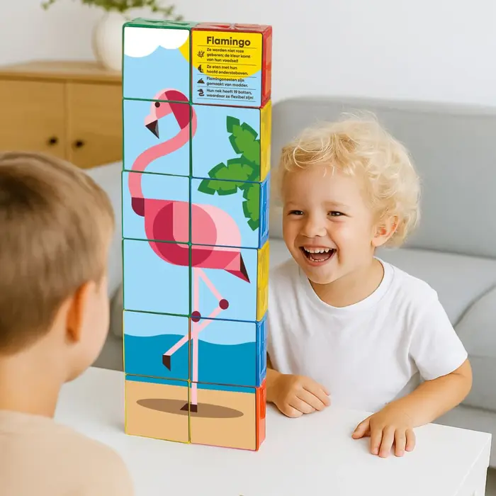 Coblo Magnetische tegels - Toppers Dieren - 60 stuks