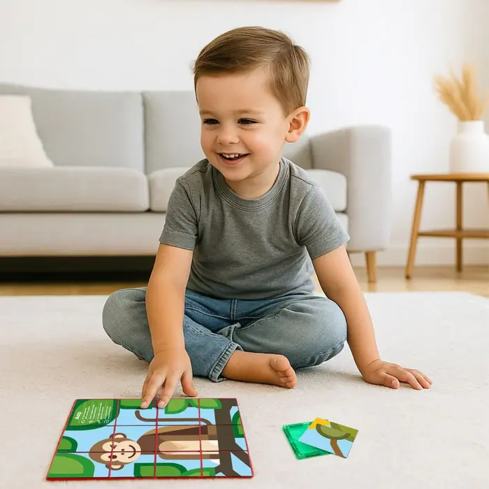 Coblo Magnetische tegels - Toppers Dieren - 60 stuks