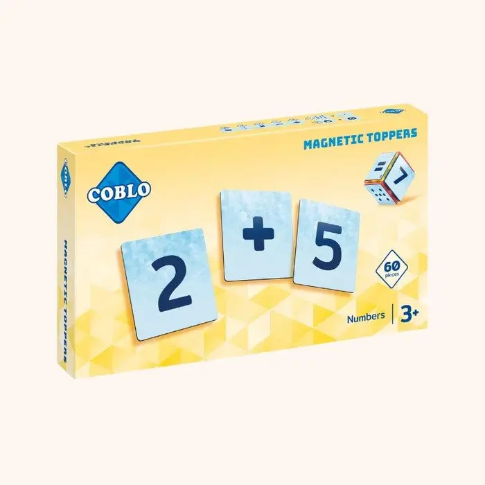 Coblo Magnetische tegels - Toppers Cijfers - 60 stuks