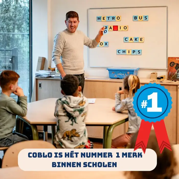 Coblo Magnetische tegels - Toppers Hoofdletters - 60 stuks