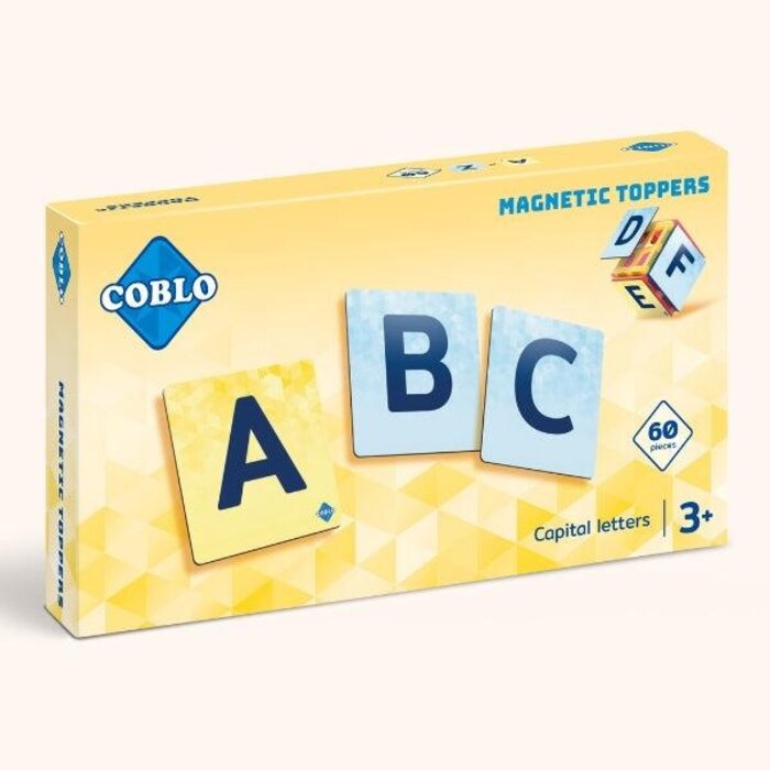 Coblo Magnetische tegels - Toppers Hoofdletters - 60 stuks