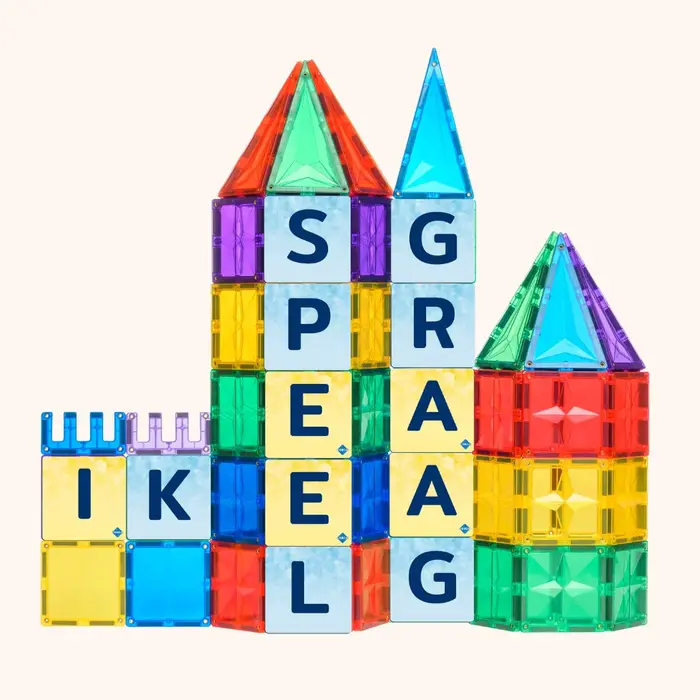 Coblo Magnetische tegels - Toppers Hoofdletters - 60 stuks
